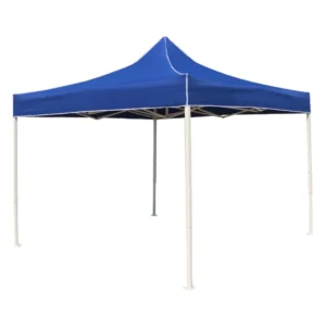 Portable 3×3 Folding Pop-Up Gazebo with Side Walls, Printed Canopy, Trade Show, Aluminum, Waterproof