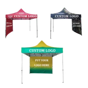 Portable 3x3m Trade Show Advertising Tent Pop up Canopy Custom Marquee Gazebo with Print