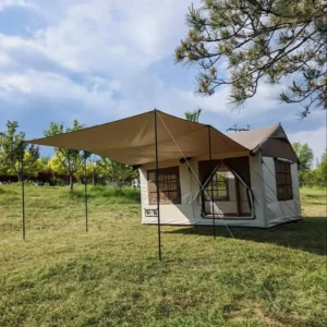 Portable 6-person Waterproof Inflatable Camping Tent Easy to Set up a 4-season Cabin