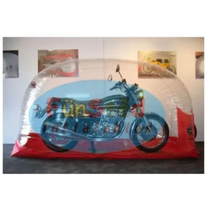 Portable Air Inflate Transparent PVC Waterproof Show Shelter Inflatable Motorbike Garage Tent Inflatable Motorbike Cover Tent