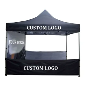 Portable Aluminium Exhibition Trade Show Tent, Steel Pop-Up Gazebo Canopy, 600D