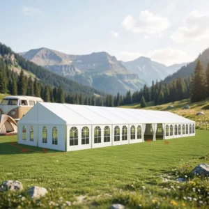 Portable Aluminum Frame Outdoor Event Tent for Desert Glamping Outdoor Activities and Weddings