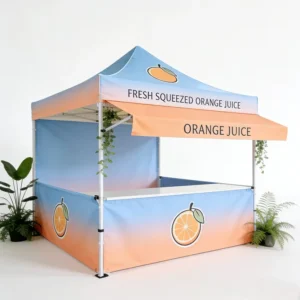 Portable Aluminum-Frame Oxford Fabric Windproof Rainproof Tent for Outdoor Exhibitions and Markets