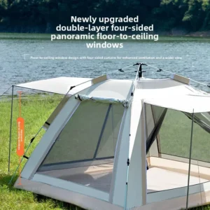Portable Automatic Pop-up Camping Tent Oxford Cloth 2000-3000mm Waterproof Rain-proof Thickened Full Set Customizable