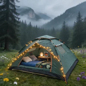 Portable Automatic Setup Outdoor Camping Tent PU Coated Oxford Cloth Rainproof Hiking Travel Beach Dome Tent