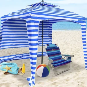 Portable Beach Cabana Tent Sun Shelter 180cm UPF50 Carry Bag Sunshine Outdoor