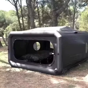 Portable Black Tent Air Station Pod Tent Fast Deploying Inflatable Shelter Tent