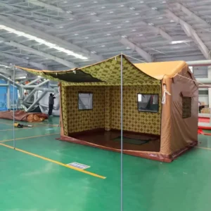 Portable Camping Inflatable Tent Oxford Cloth Four Season Use Over 3000mm Waterproof Index Easy Setup Large Space