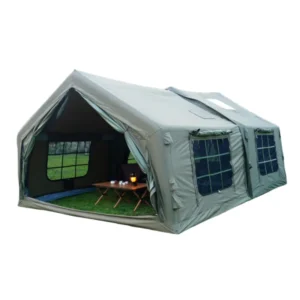 Portable Cotton Oxford Cabin Inflatable Camping Tent Waterproof Feature Easy Setup Four season UV Resistant Durable One Bedroom