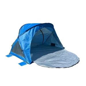 Portable Cross Support Beach Sun Shelter Foldable Ventilated Mesh Window Tent Support Custom Logo OEM ODM