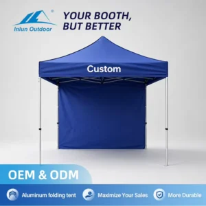 Portable Double Canopy Folding Tent Custom Printed Outdoor Indoor Event