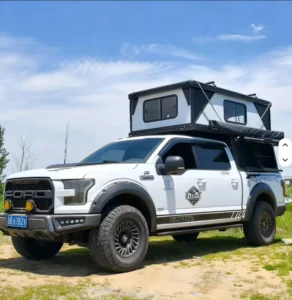 Portable Double Layer Waterproof PU2000mm RV Motorhome Truck Tent with 6.5 8 Ft Pickup Bed Camping Kitchen