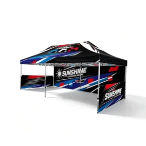 Portable Exhibition Tent 10×10 FT Pop up Canopy With Sidewalls Custom Trade Show Tent Heavy Duty Outdoor Shelter UV Protection