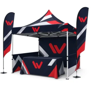 Portable Foldable 3 x 6 m Windproof Waterproof Custom Logo Advertising Tent for Brand Events