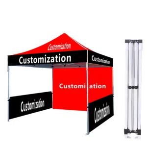 Portable Folding Trade Show Tent with Easy Setup, Waterproof Windproof Aluminum Frame