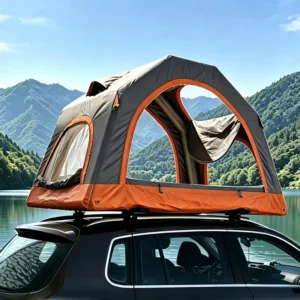 Portable Four-Season Inflatable Rooftop Car Tent for Outdoor Waterproof Use