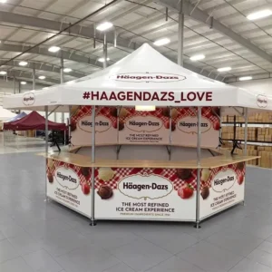 Portable Heavy-Duty Promotion Counter Display Platform for Product Launches, Shopping Events, and Exhibitions