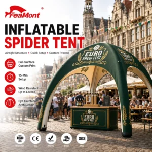 Portable Inflatable Exhibition Tent Custom Logo Spider Shelter for Trade Shows and Fair Booths