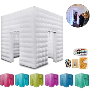 Portable Inflatable LED Photo Booth Enclosure for Parties and Events