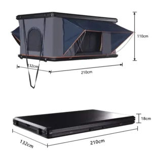 Portable Large Space Canopy Tent Box for Car Rooftop Camping