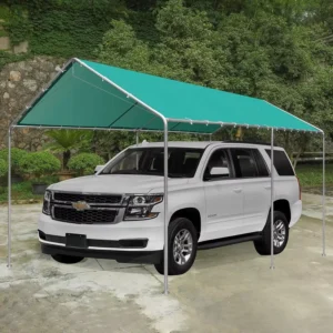 Portable Metal Frame Carport Canopy Waterproof Outdoor Vehicle Parking Shelter UV Resistant Car Shade Tent