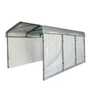 Portable Metal-Frame PVC UV-Coated Waterproof Carport, 10 x 15, Removable