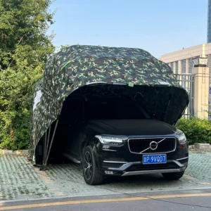 Portable Modern Iron Frame Garage Outdoor Waterproof Automatic SUV Foldable Lockable Awning Shed Car Carport Car Shelter