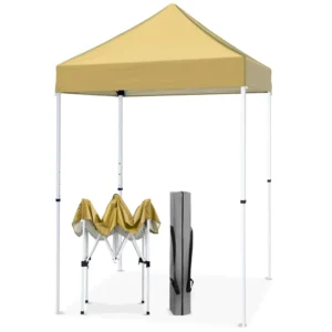 Portable One-Bedroom Canopy Tent Structure Pop-Up Sun Shelter for Commercial Outdoor Beach Camping Accommodates 2 Persons