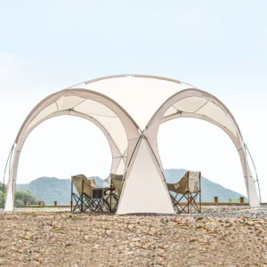 Portable Outdoor Camping Multi-Person Sunshade Tent with Extended Canopy for Beach Camping, Events & Hiking