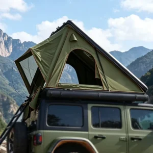 Portable Outdoor Foldable 2 Person 4 Season SUV 4×4 Aluminum Hard Shell Roof Top Camping Tent