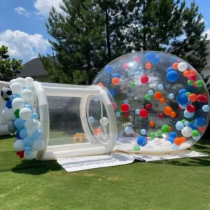 Portable Outdoor Transparent Inflatable Bubble Dome Camping Tent House with Tunnel