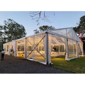 Portable PVC 20×20 & 25×40 Meter Waterproof Transparent Outdoor Wedding and Party Tarp Tent for Sale