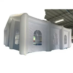 Portable PVC Inflatable Party Tent with LED Light Tube Customizable Color for Wedding Events