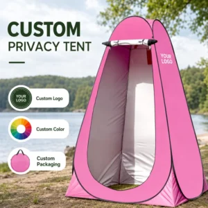 Portable Pop-Up Shower Tent Outdoor Privacy Shelter Foldable Changing Room Toilet Tent for Camping Beach and Travel