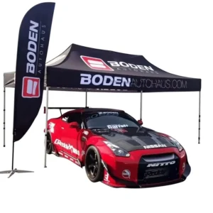 Portable Pop up Advertising Tent Canopy Oxford Fabric Aluminum Frame Waterproof UV Resistant for Trade Shows