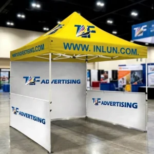 Portable Pop up Tent Waterproof Advertising Tent 3x3m Gazebo Tent for Vendor Stall and Outdoor Marketing Display Booth