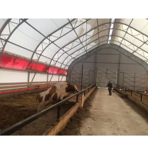 Portable Prefab Cattle and Goat Livestock Shelter Tent with Roof