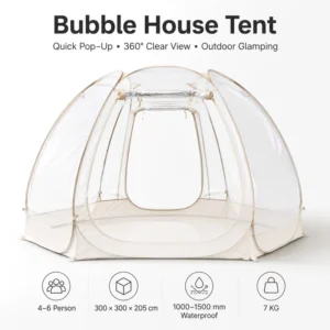Portable Quick Open Transparent Bubble Tent Outdoor Star Gazing Shelter for Camping and Dining