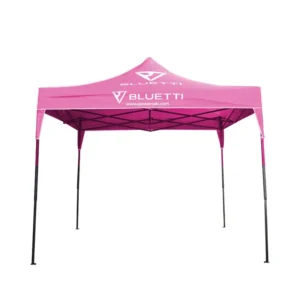 Portable Retractable Four-Leg Advertising Tent with Custom Logo Printing, Rainproof Foldable Outdoor Shelter