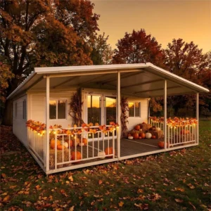 Portable Steel Structure Container Home Sandwich Panel Construction 20FT 30FT 40FT Sizes with Kitchen and Bathroom