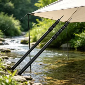 Portable Telescopic Carbon Fiber Tent Pole for Outdoor Camping