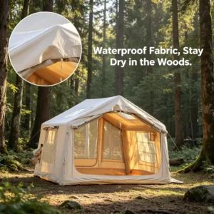 Portable Waterproof Air Inflatable Tent Camping Tent With Pump for 6 Person Family Outdoor Glamping Reliable
