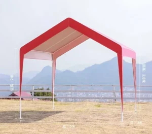 Portable Waterproof Automatic Pop-up Canopy Tent Oxford Fabric Double-Layer Square 3x6m 6-8 Person Capacity