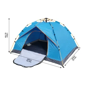 Portable Waterproof Dome Camping Tent 200x200x135cm with Rainfly