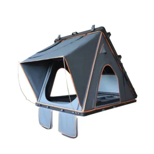 Portable Waterproof Four-Season Aluminum Alloy Rooftop Tent with Quick Automatic Opening, One Bedroom, Oxford Fabric, for Cars