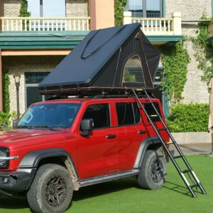 Portable Waterproof Four-Season Rooftop Tent Quick Automatic Opening One Bedroom Oxford Fabric 68KG Lightweight for Car Camping