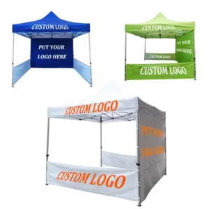 Portable Waterproof Pop up Canopy 3x3m Custom Outdoor Advertising Marquee Tent