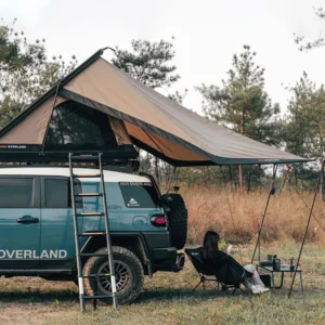Portable Waterproof Rooftop Fly Tent Car Side Awning Canopy for Self Driving 4×4 SUV Camping