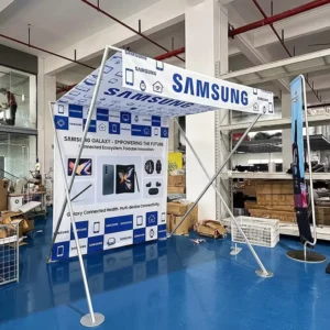 Portable Waterproof Sampling Booth Display Stand for Supermarket Product Tasting