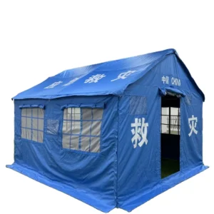 Portable Waterproof Windproof Emergency Relief Shelter for Outdoor Camping Family Disaster Refugee Tent